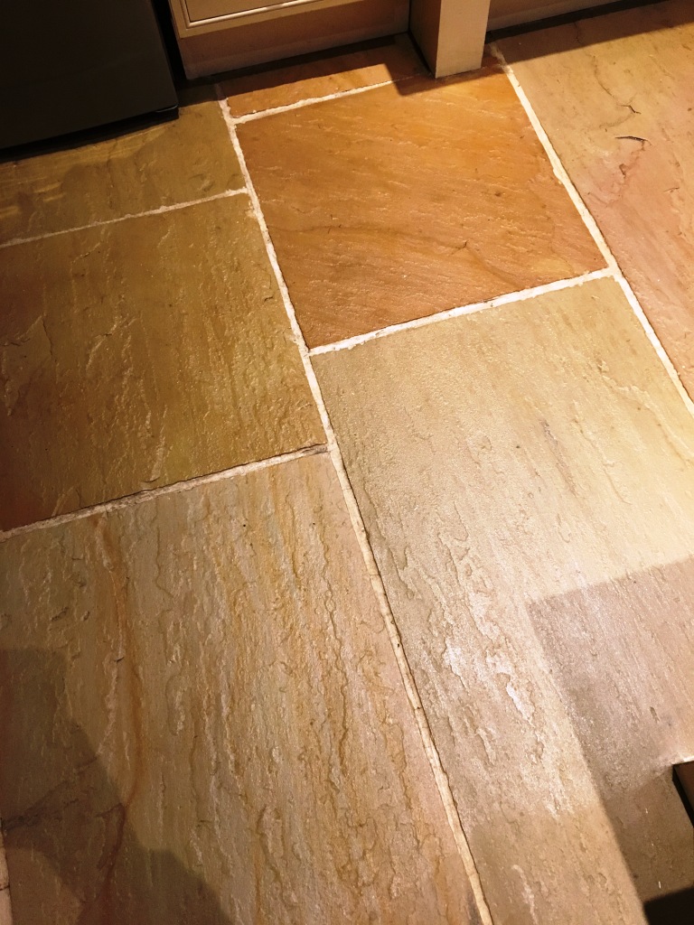Slate Kitchen floor After Cleaning Sunbury-on-Thames