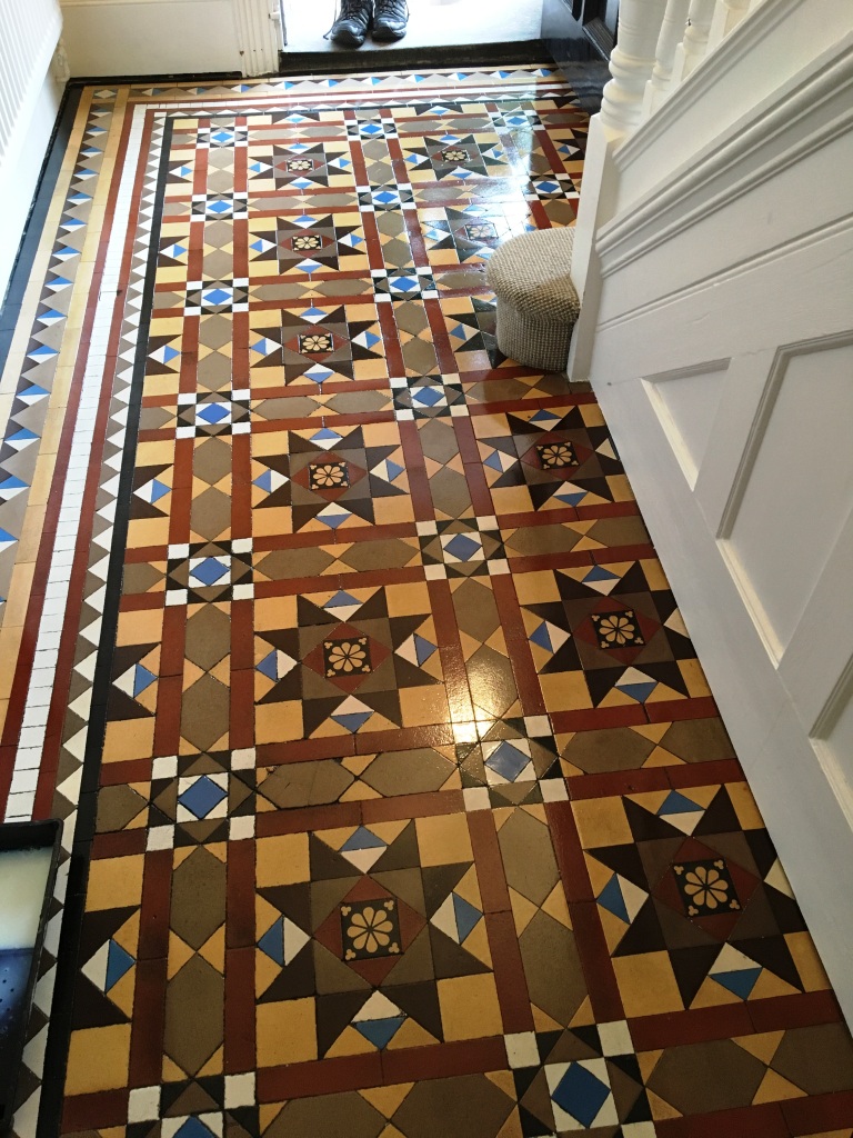 Victorian Tiled Hallway After Cleaning in Twickenham