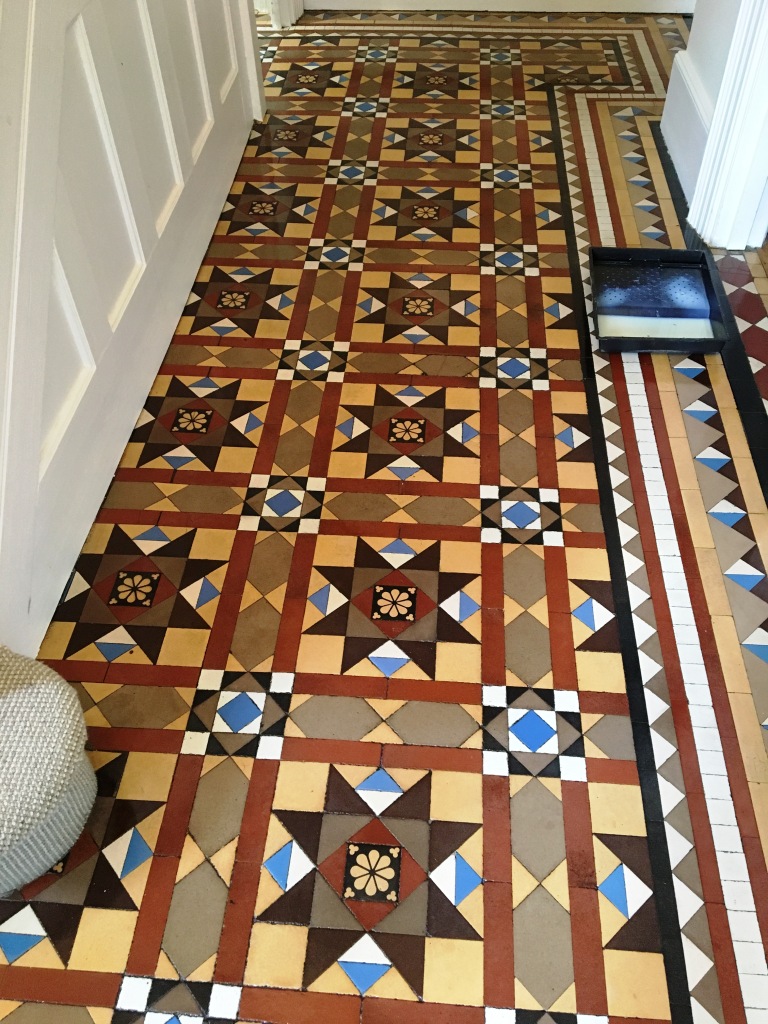 Victorian Tiled Hallway After Cleaning in Twickenham