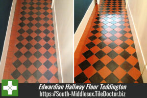 Cleaning an Edwardian Hallway Floor in Teddington