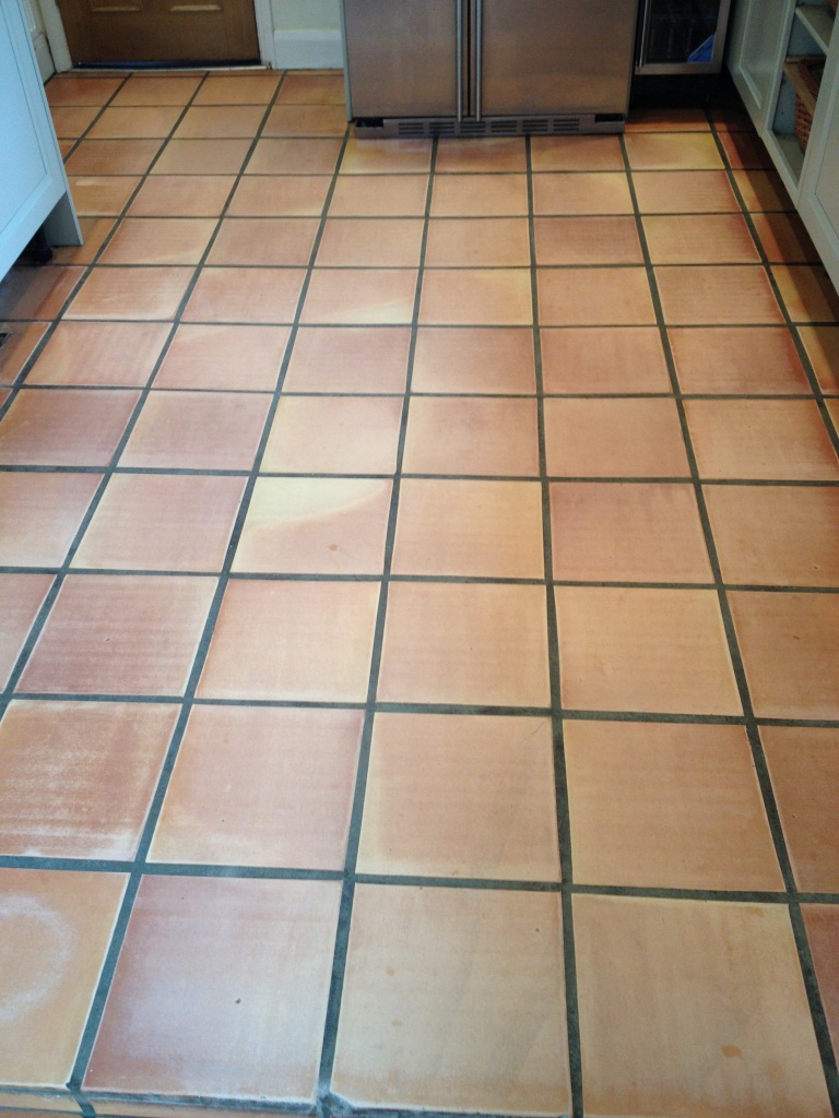 Terracotta Kitchen Floor Twickenham Before Cleaning