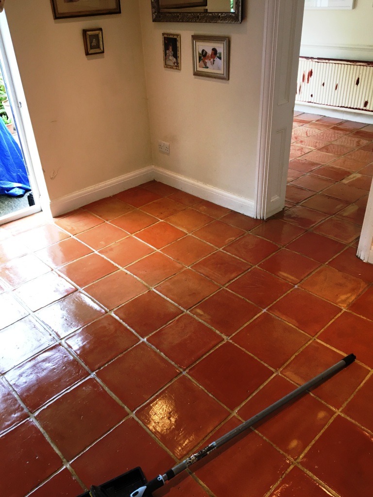 Terracotta Floor After Deep Clean and seal in Twickenham