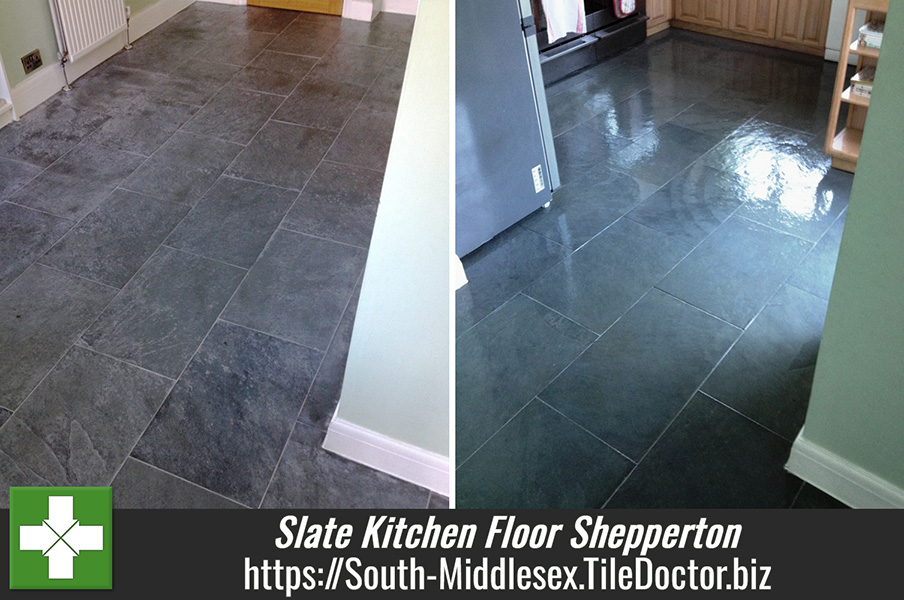 Maintaining A Slate Kitchen Floor In Shepperton
