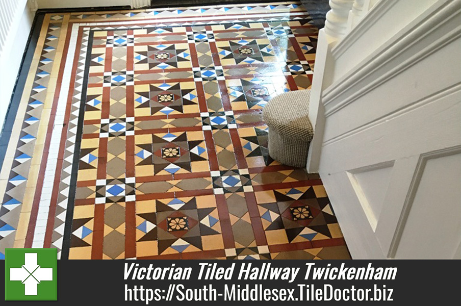 Victorian Tiled Hallway Restored back to Health in Twickenham