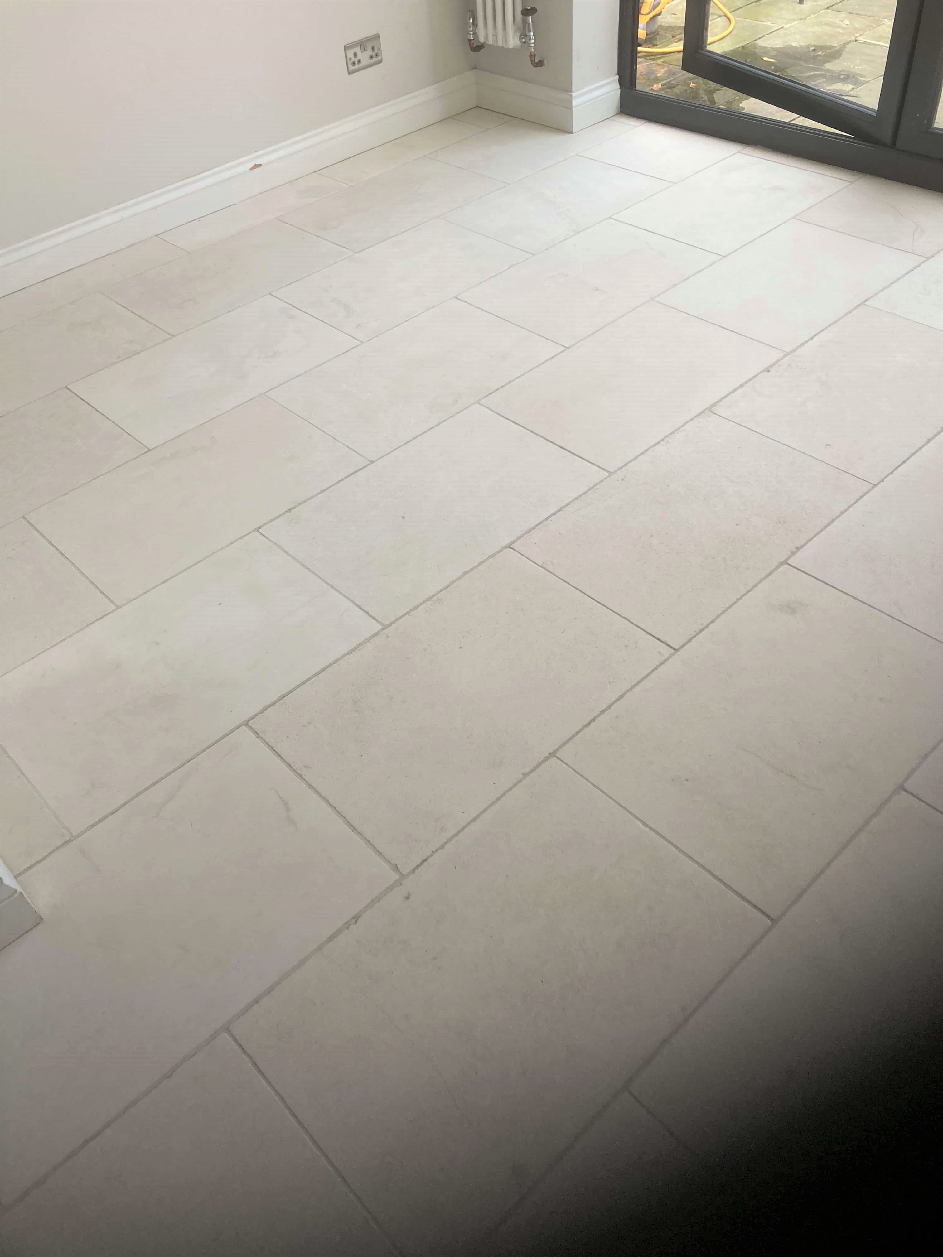 Limestone Floor After Cleaning Walton-on-Thames