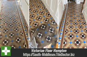 Victorian Hallway Floor Tile Cleaned Sealed Hampton South Middlesex