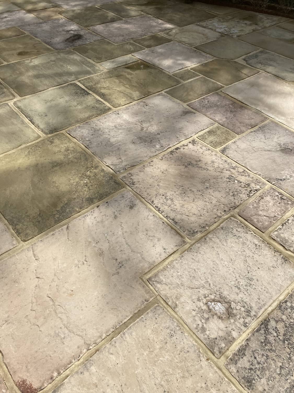 Yorkstone Patio After Cleaning Shepperton